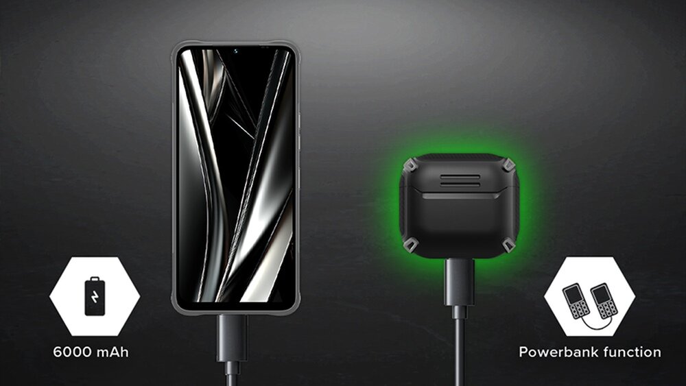Smartfon MYPHONE Hammer Blade Va Bateria o pojemności 6000 mAh czas pracy