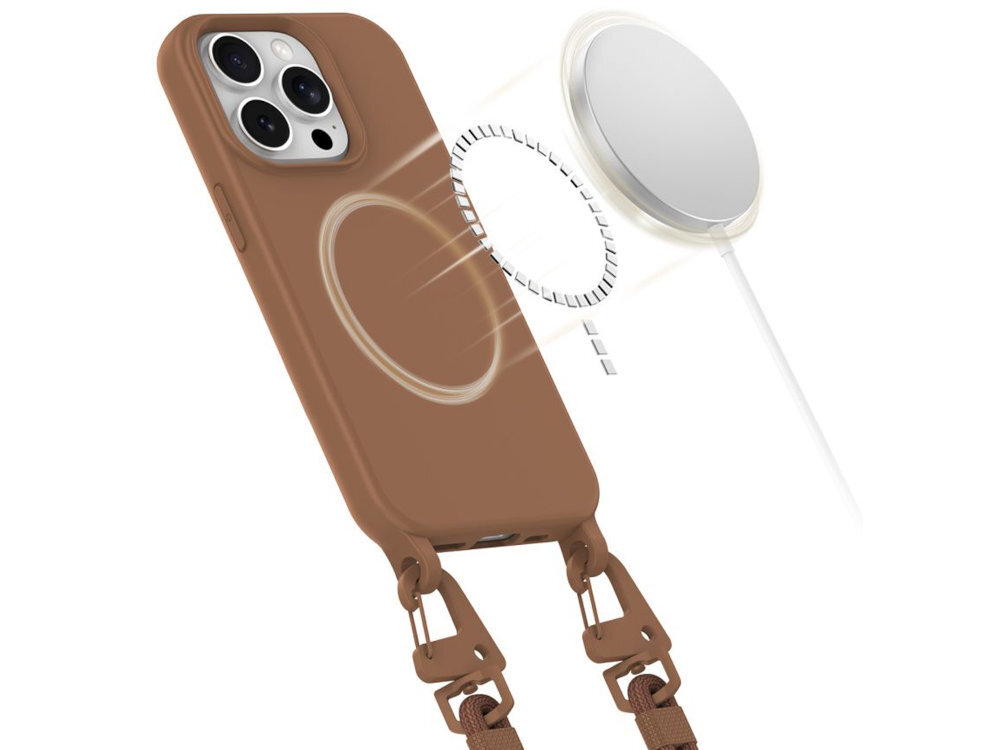 TECH-PROTECT MagNecklace magnesów MagSafe bezprzewodowe ładowanie korzystanie z dedykowanych akcesoriów stabilne połączenie z ładowarką jest w pełni kompatybilny