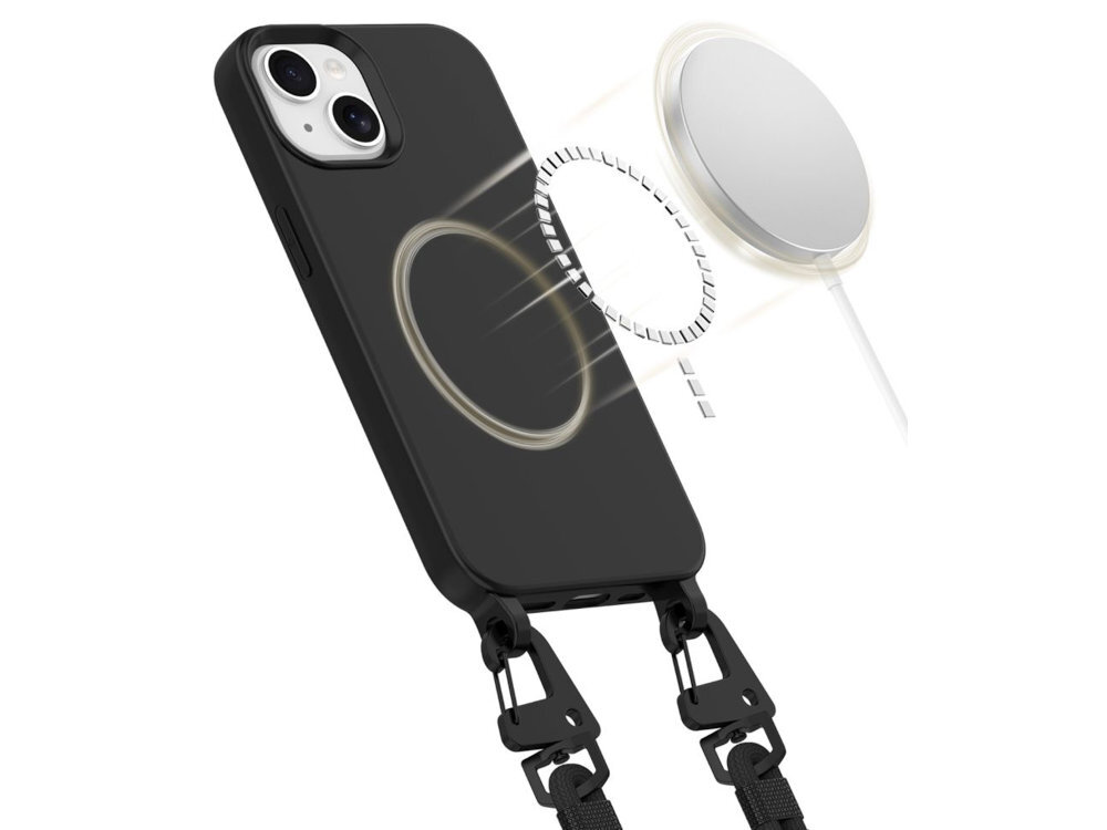 TECH-PROTECT MagNecklace magnesów MagSafe bezprzewodowe ładowanie korzystanie z dedykowanych akcesoriów stabilne połączenie z ładowarką jest w pełni kompatybilny