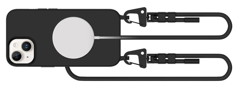 TECH-PROTECT MagNecklace podwyższona krawędź okalająca wyświetlacz moduł aparatu Materiał TPU otwory na porty i przyciski swobodny dostęp do wszystkich elementów sterujących