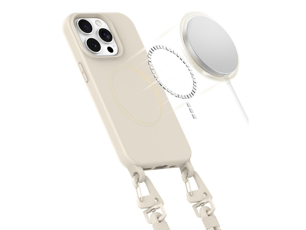 TECH-PROTECT MagNecklace magnesów MagSafe bezprzewodowe ładowanie korzystanie z dedykowanych akcesoriów stabilne połączenie z ładowarką jest w pełni kompatybilny