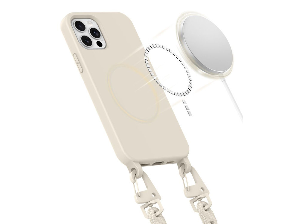 TECH-PROTECT MagNecklace magnesów MagSafe bezprzewodowe ładowanie korzystanie z dedykowanych akcesoriów stabilne połączenie z ładowarką jest w pełni kompatybilny