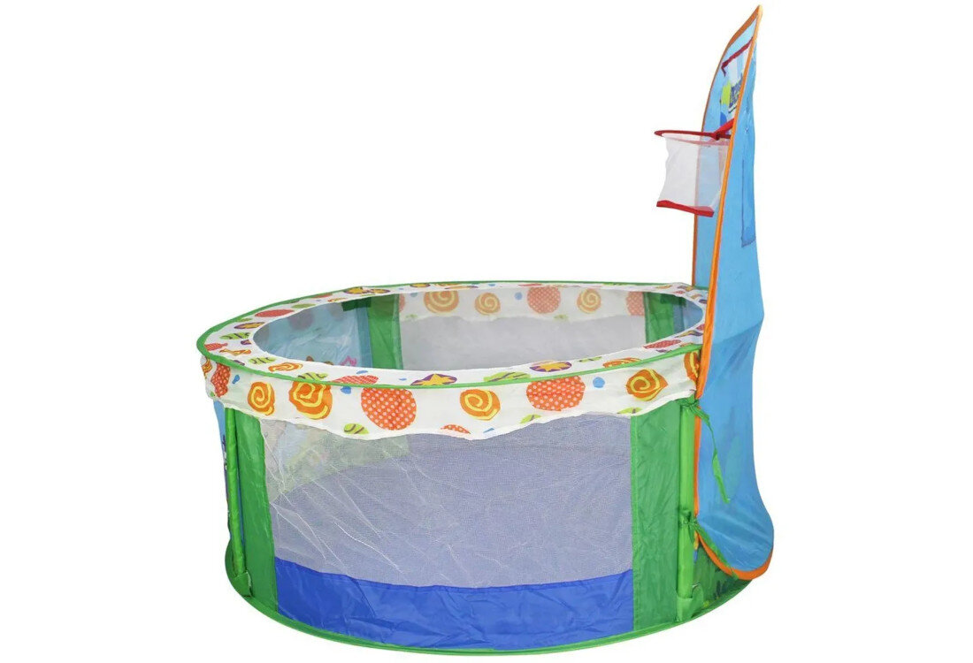 Kojec EXTRALINK Kids K-476 Niebieski Zachęta do ruchu Wbudowany kosz mini-boisko Ruchowa aktywność wspiera rozwój koordynacji