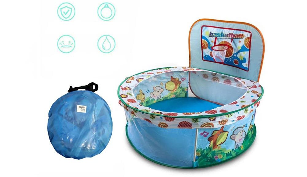 Kojec EXTRALINK Kids K-476 Niebieski Prosty montaż Szybkie składanie i rozkładanie łatwo przechować