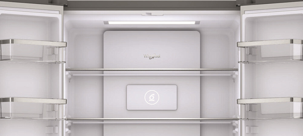 LODÓWKA WHIRLPOOL WQ9 U3L EF Oświetlenie LED jasne światło widocznośc wnętrza oświetlenie