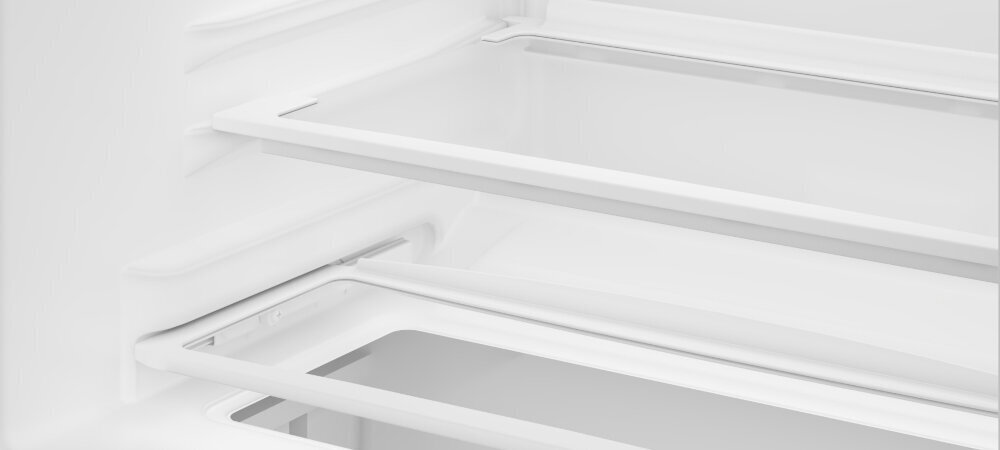 LODÓWKA BEKO TS190340SN półki szklane szkło hartowane bezpieczne trwałe Wytrzymałe elegancki wygląd