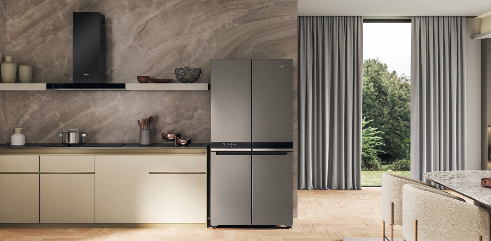 LODÓWKA WHIRLPOOL WQ9 U2BL EF 6 Zmysł czujniki kontrola system warunki przechowywanie świeżość produktów pojemność wnętrze No Frost brz rozmrażania bez szronu lodu latwa obsługa usuwanie wilgoci bez ręcznego rozmrażania ZenInverter cicha praca wydajność dźwięk głośność 36 db kompresor szuflady owoce warzywa świeżość wygoda funkcjonalność przechowywanie zapachy kolory zaokrąglone krawędzie bezpieczne przechowywanie pojemnik na drzwiach bezpieczeństwo skuteczność bez kontaktu z jedzeniem