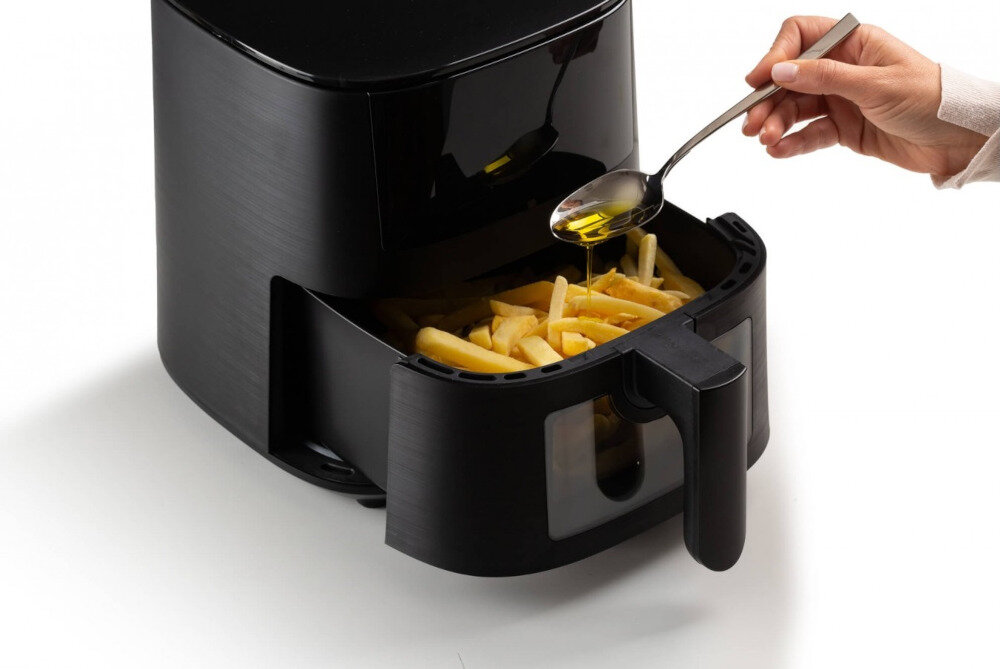 Air Fryer Frytkownica beztłuszczowa ARIETE 4633/00 Technologia Air Fryer możliwości potrawy frytki mięso warzywa