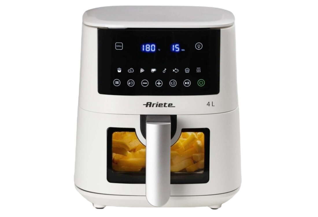 Frytkownica beztłuszczowa ARIETE 4633/03 Air Fryer potrawy pojemność posiłki Funkcja grilla wypieczone warzywa