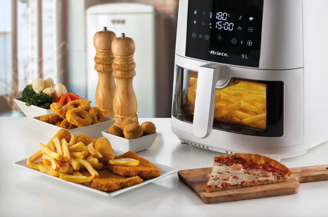 Frytkownica beztłuszczowa ARIETE 4630/03 Air Fryer Precyzyjny timer czas frytki mięsa