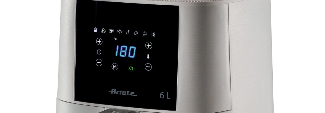 Frytkownica beztłuszczowa ARIETE 4630/03 Air Fryer 7 programów gotowania potrawy funkcja grilla ruszt możliwości