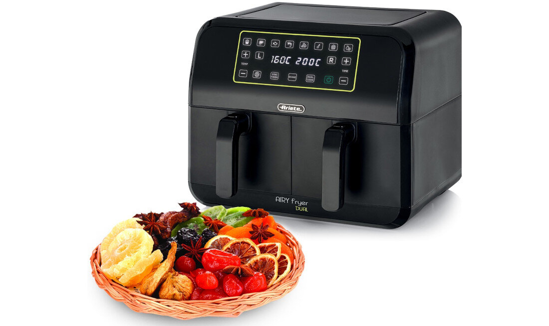 Frytkownica beztłuszczowa ARIETE 4623/00 Air Fryer Funkcja suszenia żywności dehydracja możliwości zdrowe przekąski