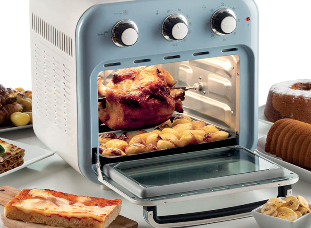 Piekarnik ARIETE 4632/05d moc posiłki panierowane przekąski smażenie ryby mięsko krokiety frytki