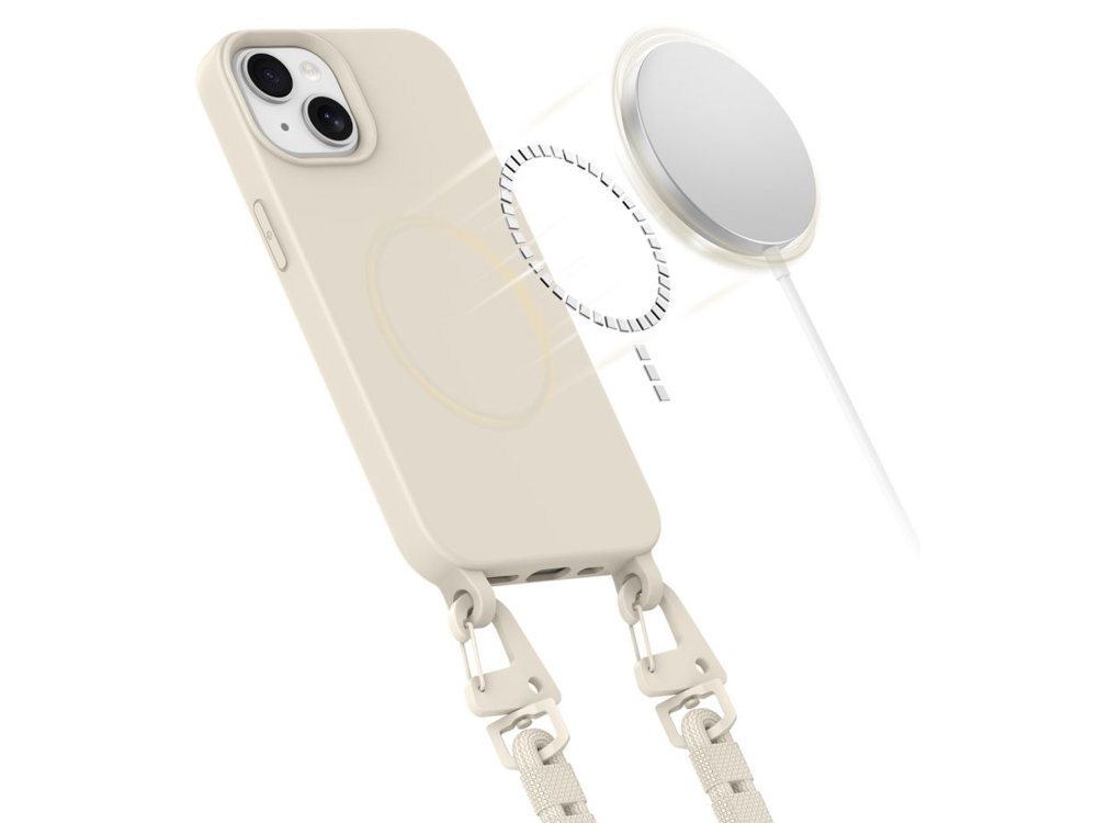 TECH-PROTECT MagNecklace magnesów MagSafe bezprzewodowe ładowanie korzystanie z dedykowanych akcesoriów stabilne połączenie z ładowarką jest w pełni kompatybilny