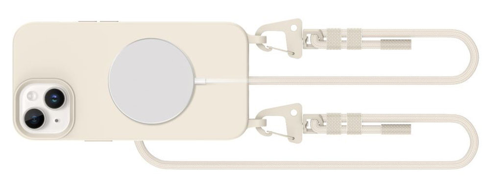 TECH-PROTECT MagNecklace podwyższona krawędź okalająca wyświetlacz moduł aparatu Materiał TPU otwory na porty i przyciski swobodny dostęp do wszystkich elementów sterujących