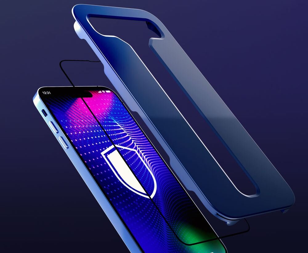 Szkło hartowane 3MK Hardy Tempered Glass ochrona ekran szklo montaz aplikacja