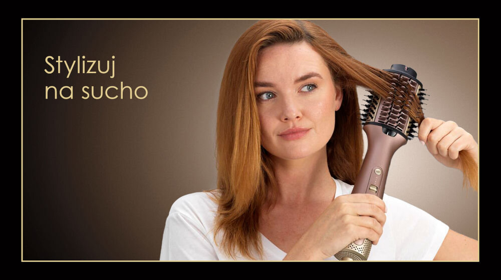 Suszarko-lokówka BABYLISS A95E 40, 50 mm 1000 W tryb na sucho stylizacja suchych włosów zwiększenie objętości fryzury zamykanie wylotów ciepłego powietrza gęstsze pełniejsze włosy niezwykle praktyczny