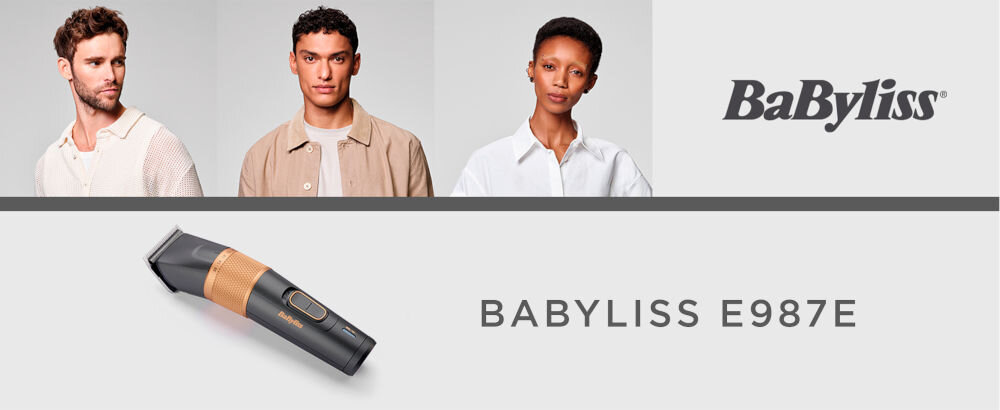 Strzyżarka BABYLISS E987E bezprzewodowa 8 nakładek 1-8 mm perfekcyjna stylizacja