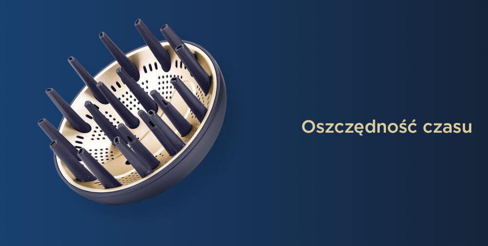 Dyfuzor do suszarki BABYLISS Air Wand ceramiczny dyfuzor technologia jonowa ułatwienie przyspieszenie procesu suszenia odpowiedni przepływ jonów efektywne działanie szybkie wysuszenie pasm zmniejszenie efektu puszenia mniej czasochłonna stylizacja