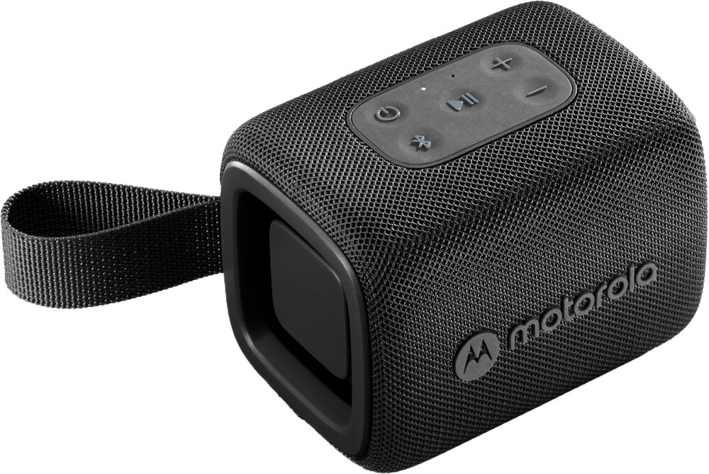 Głośnik mobilny MOTOROLA ROKR 300 - Prosty system dźwięku, głośnik mobilny na białym tle