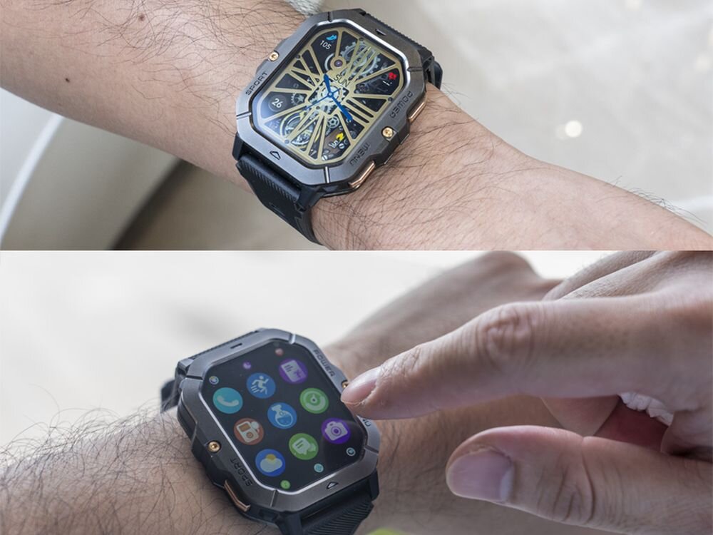 Smartwatch CUBOT C28 asystent chat gpt ekran