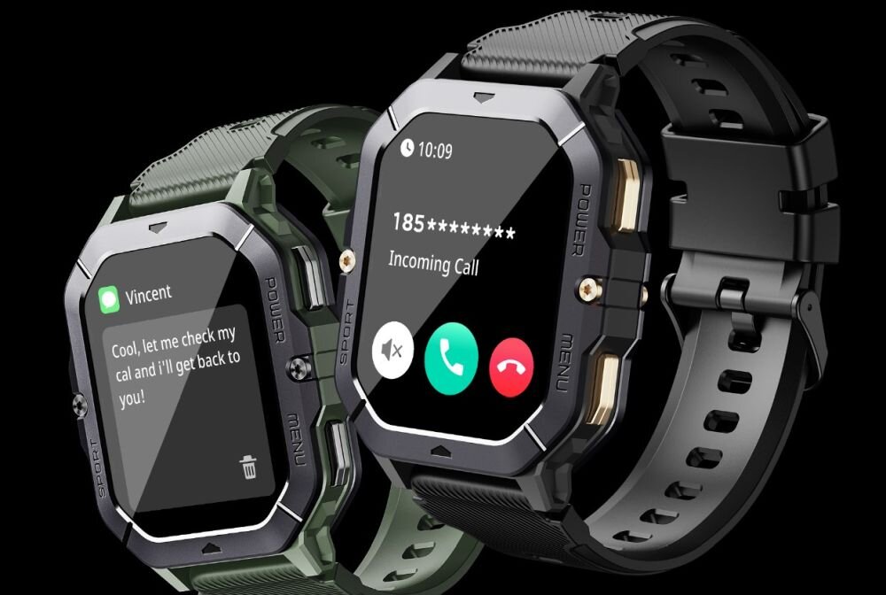 Smartwatch CUBOT C28 rozmowy bluetooth odbieranie wykonywanie polaczen