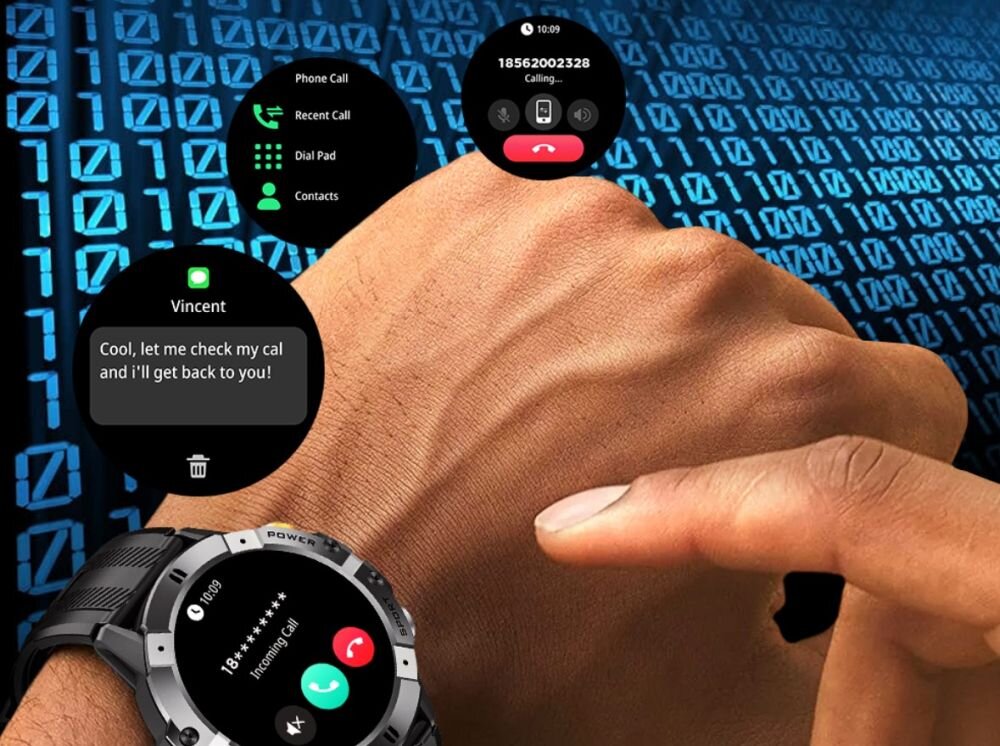 Smartwatch CUBOT C29 kompatybilnosc lacznosc android ios bluetooth mikrofon