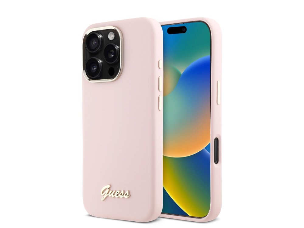 Etui GUESS Silicone Script Metal Logo
            etui case pokrowiec plecki