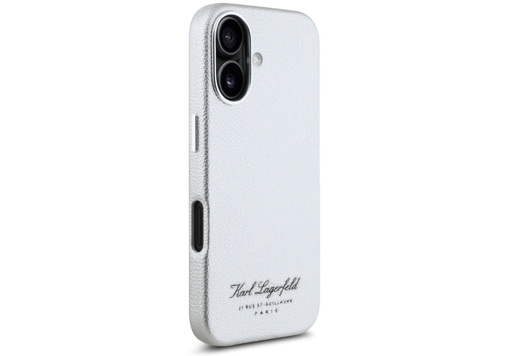 Etui KARL LAGERFELD Hotel RSG do Apple iPhone 16 szary
aluminiowa ramka wokół kamery metalowe przyciski eleganckie minimalistyczne wykończenie nazwa marki ikoniczny adres umieszczone w dolnej części design