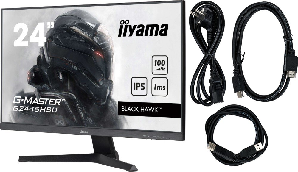 Монітор IIYAMA G-Master G2445HSU-B2 23.8 1920x1080px IPS 100Hz 1ms [MPRT] комплект поставки