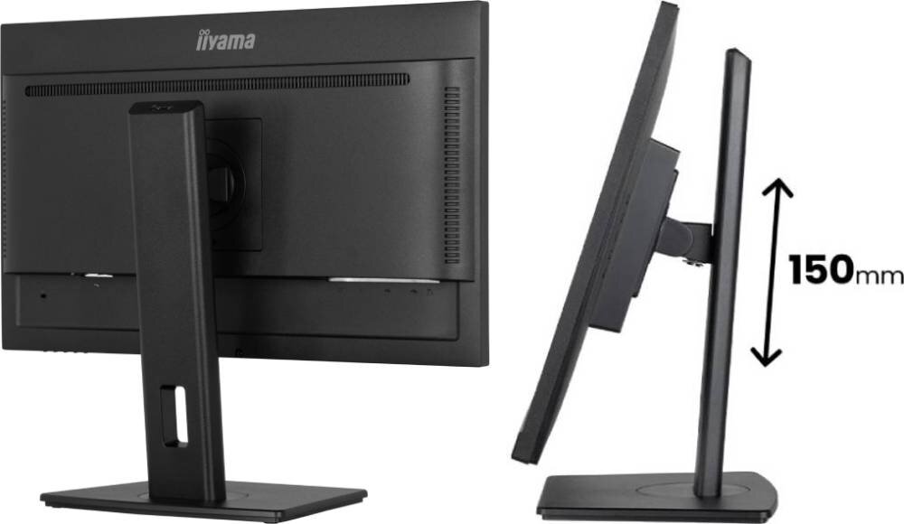 Monitor IIYAMA ProLite XUB2497HSU-B2 23.8 1920x1080px IPS 100Hz 1 ms [MPRT] podstawa ergonomia regulacja wysokość obrót nachylenie
