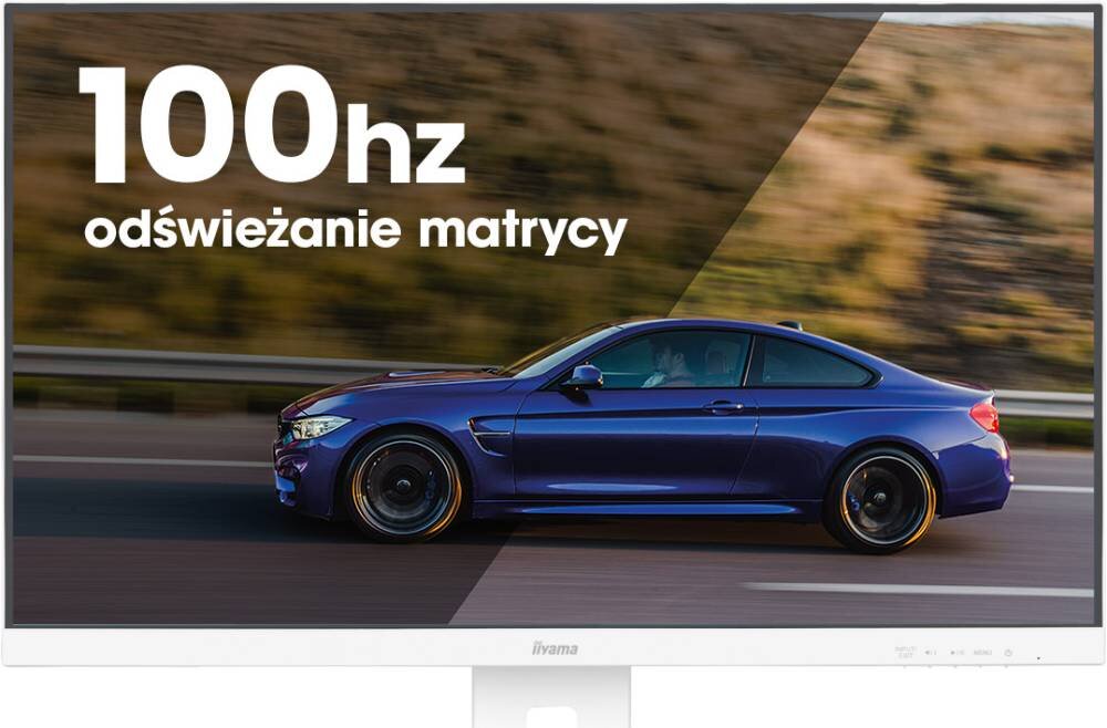 Monitor IIYAMA ProLite XUB2497HSU-W2 23.8 1920x1080px IPS 100Hz 1 ms [MPRT] odświeżanie płynność synchronizacja AdaptiveSync jasność kontrast