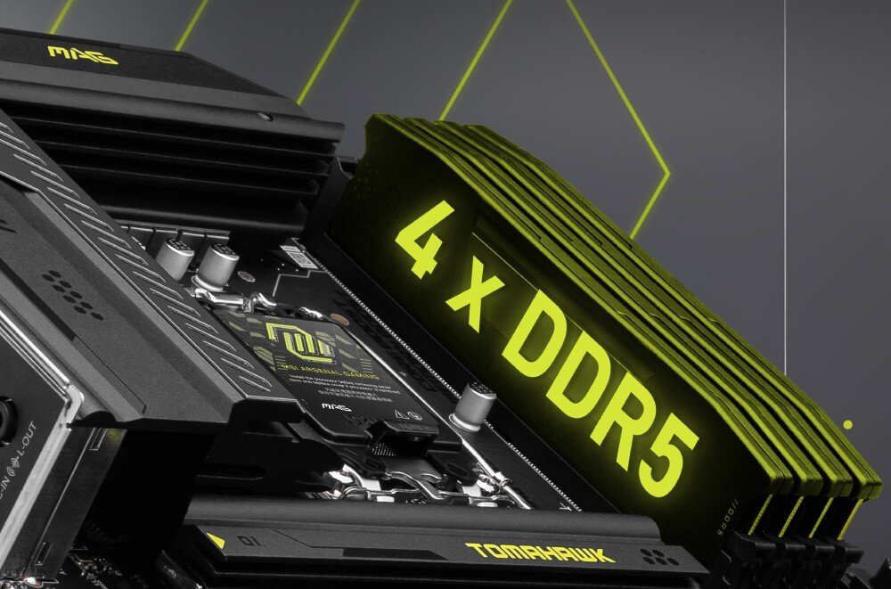 Płyta główna MSI MAG Z890 Tomahawk Wi-Fi pamięć RAM DDR5 taktowanie profile XMP