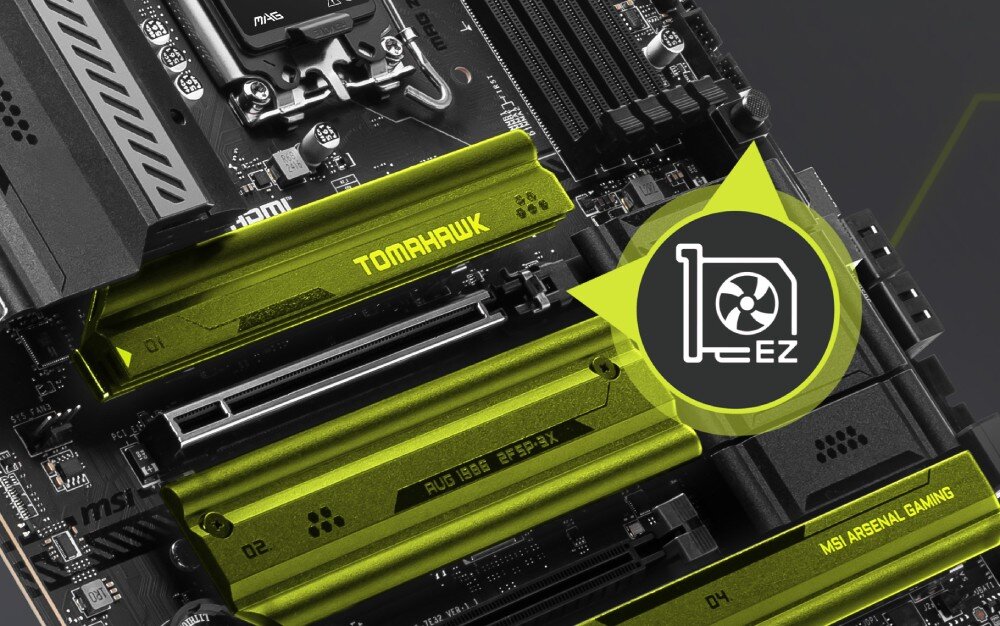 Płyta główna MSI MAG Z890 Tomahawk Wi-Fi chłodzenie radiatory wentylatory termopady