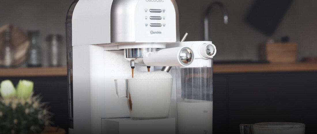 Ekspres CECOTEC Bianca Cumbia Power Instant-ccino 20 Chic Jedno dotknięcie System Instant Cappuccino cappuccino lub latte