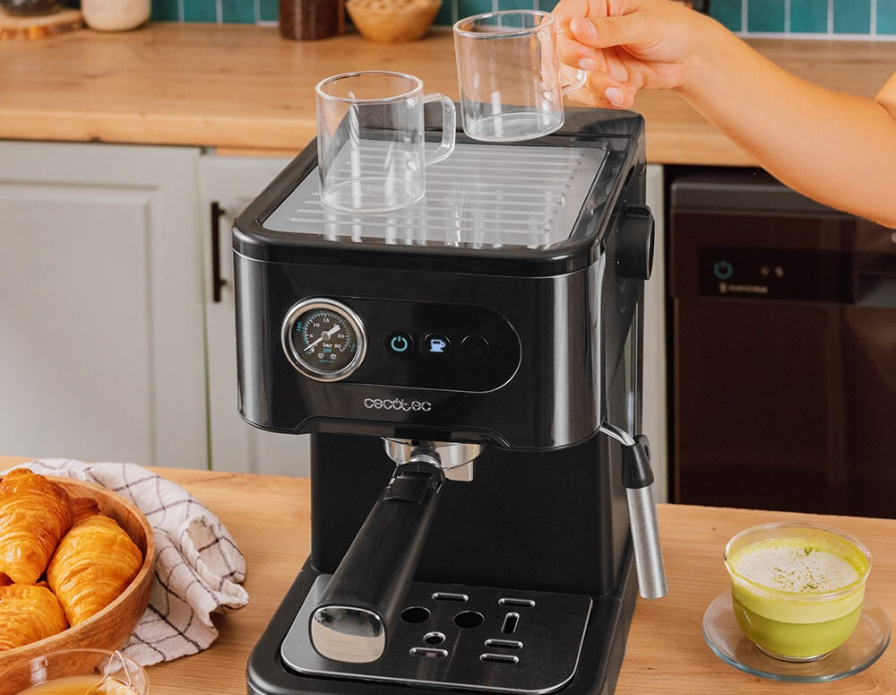 Ekspres CECOTEC Power Espresso 20 Pro Ciepła filiżanka Wbudowana powierzchnia do podgrzewania filiżanek