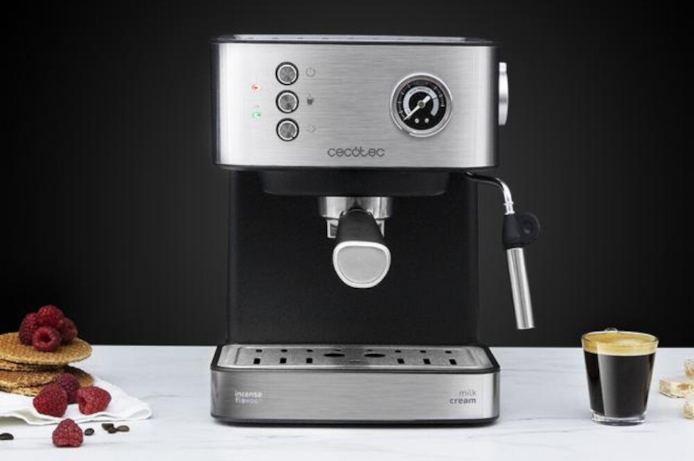 Ekspres CECOTEC Power Espresso 20 Aromatyczna kawa w domu espresso i cappuccino ciśnienie intensywny aromat i gęsta crema
