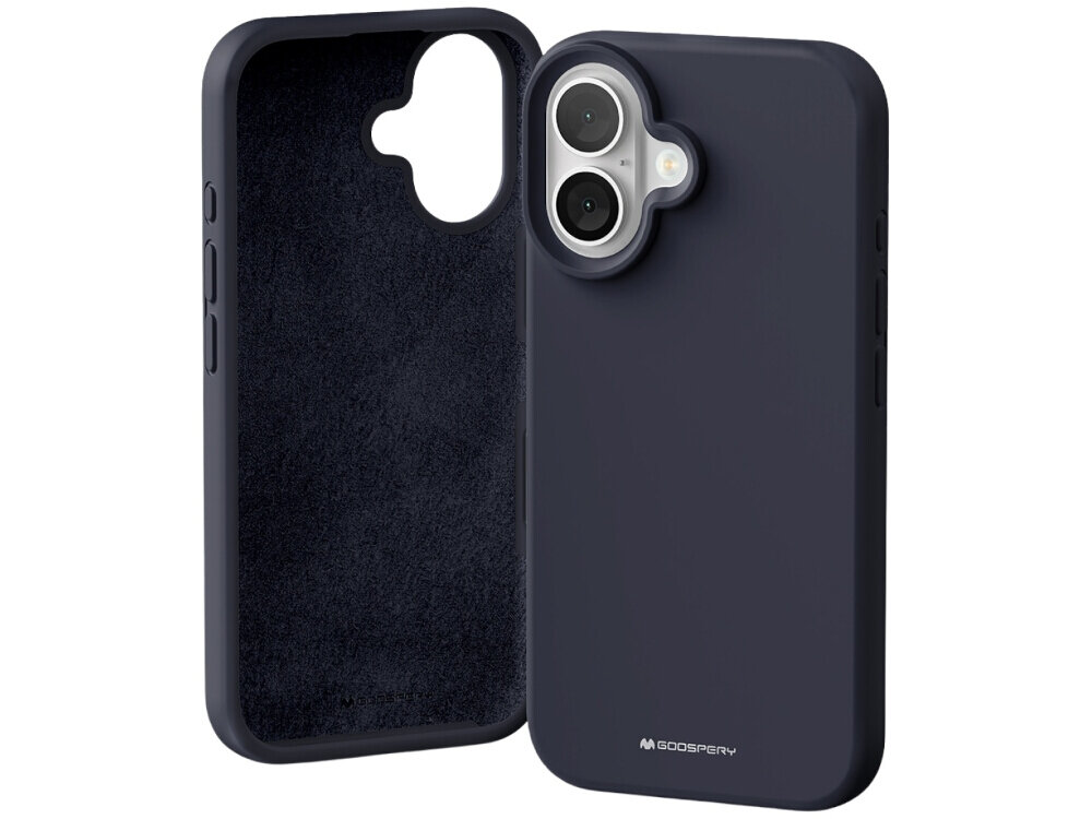 Etui MERCURY Silicone do Apple iPhone 16 Plus Granatowy Pełne dopasowanie i wygoda ochrona boczne przyciski