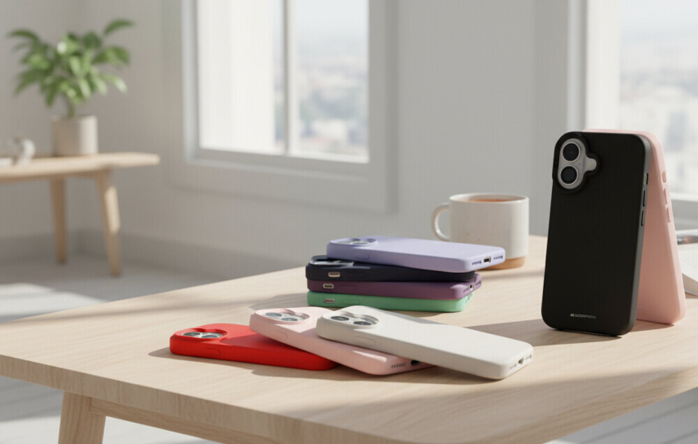 Etui MERCURY Silicone do Apple iPhone 16 Plus Lawendowyy wygląd design prezentacja wizualizacja Miękka ochrona i elegancja