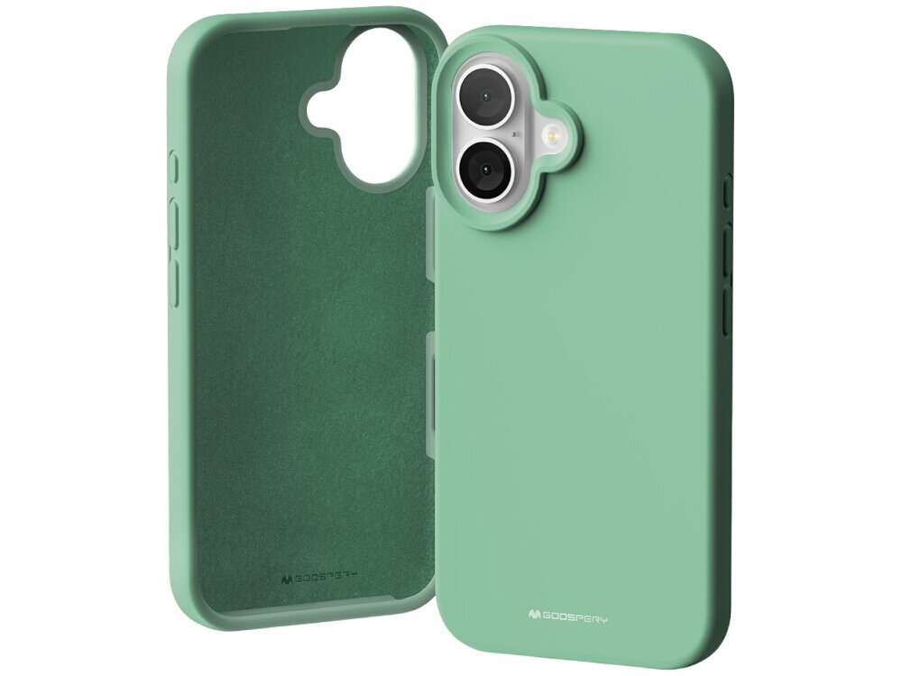 Etui MERCURY Silicone do Apple iPhone 16 Plus Zielony Pełne dopasowanie i wygoda ochrona boczne przyciski