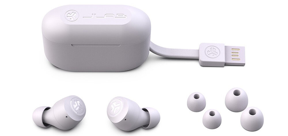 Słuchawki dokanałowe JLAB Go Air POP bezprzewodowa łączność bluetooth czas pracy czas działania dual connect  dźwięk rozmiar EQ3 udogodnienia sterowanie rozrywka odporność zestaw