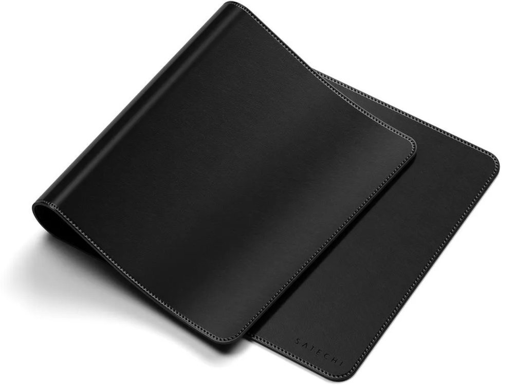 Satechi Vegan-Leather Premium obszywane krawędzie materiał odporny na ścieranie - podkładka od boku