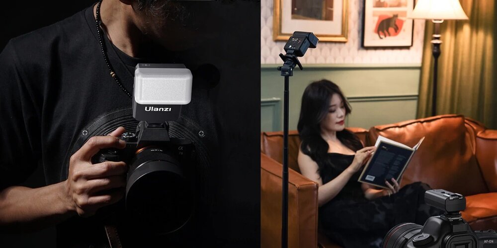 Lampa błyskowa Ulanzi F32 w trakcie sesji