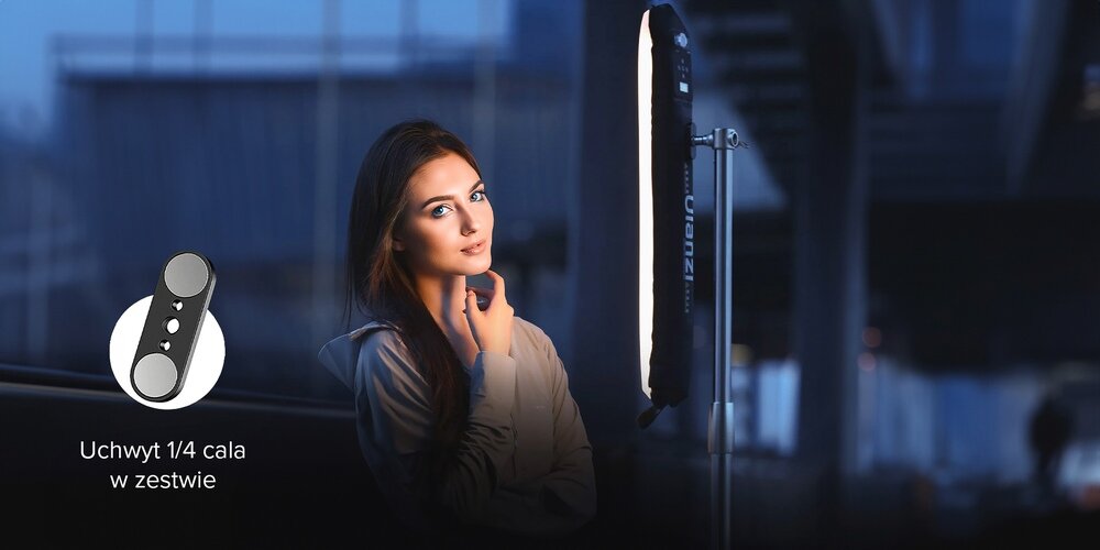 Lampa LED Ulanzi UA12 oświetlająca modelkę