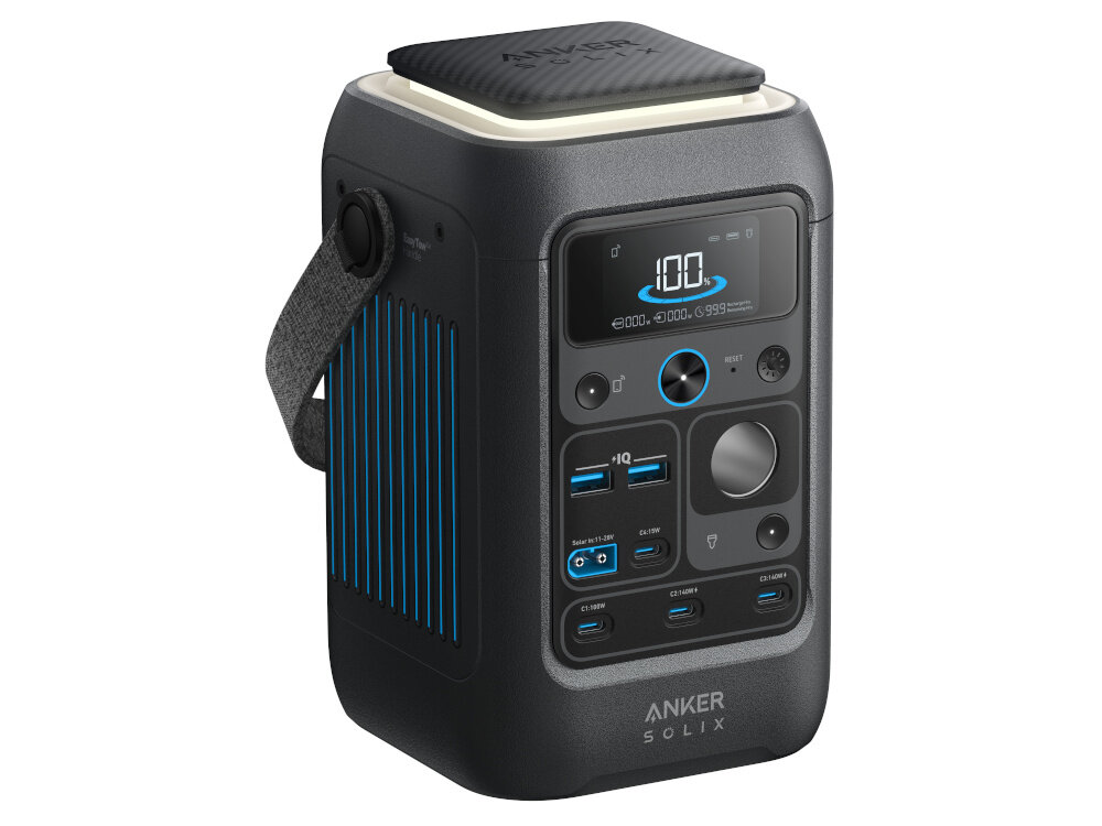 Stacja zasilania ANKER Solix C300X DC 7 portow wyjsciowych 4 porty USB-C 2 porty USB-A gniazdo DC USB-C Power Delivery