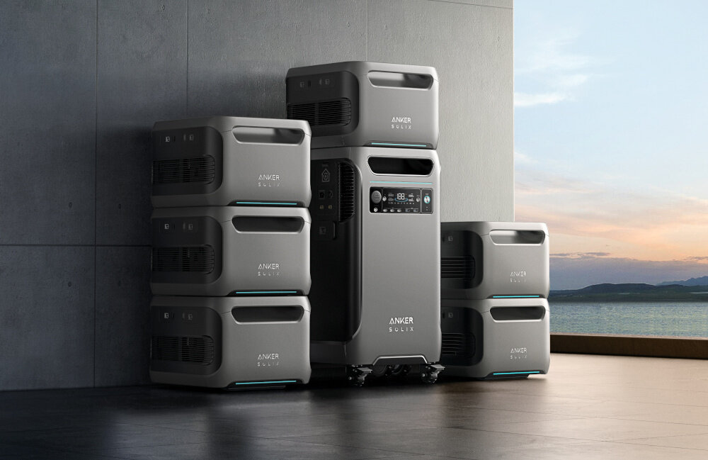 Stacja zasilania ANKER Solix F3800 mozliwosc rozbudowy o dodatkowa stacje lub akumulatory dluzsza zywotnosc wieksza moc system Plug & Play