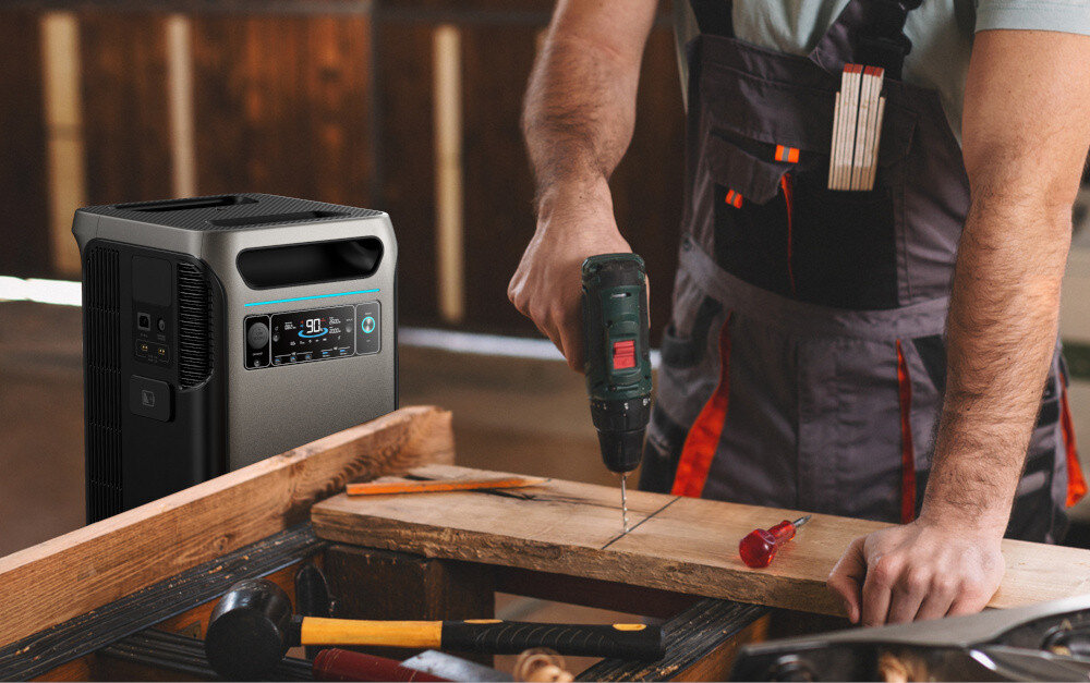 Stacja zasilania ANKER Solix F3800 zaawansowana bateria LifePO4 zywotnosc do 3000 cykli ladowania 80% pojemnosci stabilne wydajne zasilanie niezaleznosc energetyczna