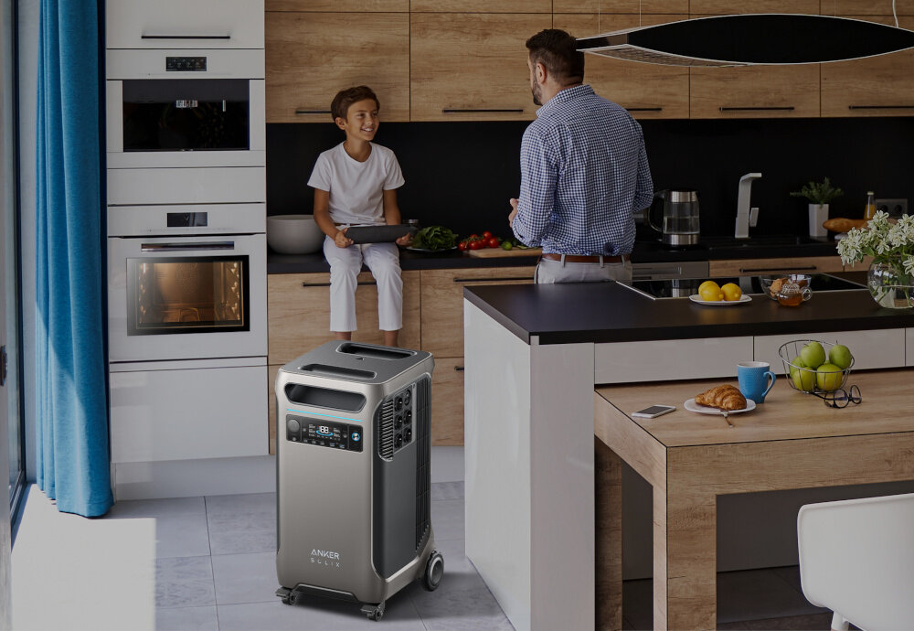 Stacja zasilania ANKER Solix F3800 modul Bluetooth Wi-Fi monitorowanie stanu naladowania zarzadzanie energia zdalnie aplikacja mobilna ANKER w czasie rzeczywistym