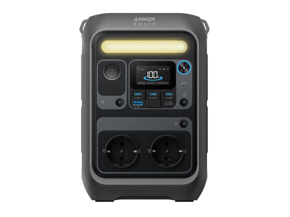 Stacja zasilania ANKER Solix C300X 7 portow wyjsciowych 3 porty USB-C 2 x 140 W 1 x 15 W 1 port USB-A USB-C Power Delivery
