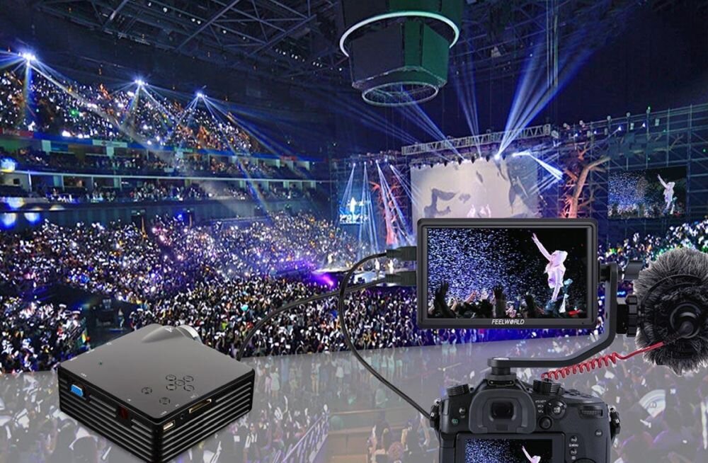 FEELWORLD FW568 V3 ekran 6 cali 1920x1152 wysoka jasność 500 cd monitor do aparatu DSLR